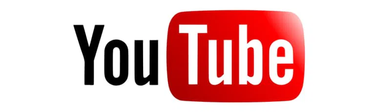 YouTube-Logo mit dem Wort 